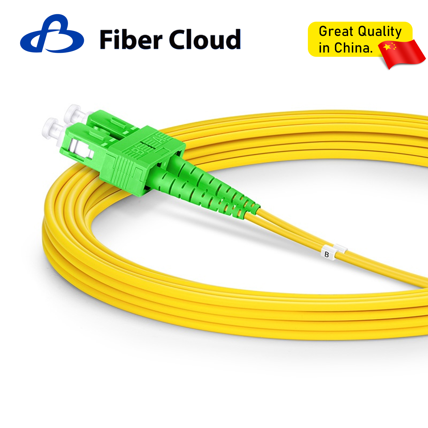1m LC/APC to SC/APC Duplex OS2 Single mode 2.0mm Tight Buffered Fiber Optic Patchcord Jumper