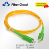 3.0mm SC/APC to SC/APC Simplex OS2 Single Mode Riser Ofnr FTTH Tight Buffered Fiber Optic Patch Cord Cable