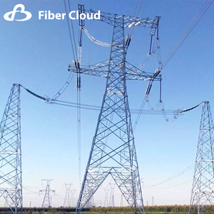 110 / 220KV Câble de contrainte Transmission en acier Pôle de tour de type sec à sec