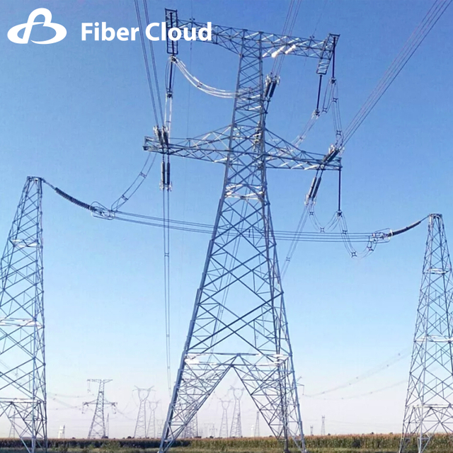 110/220kv Strain Cable Transmission Steel Lattice Dry-Type Tower Pole