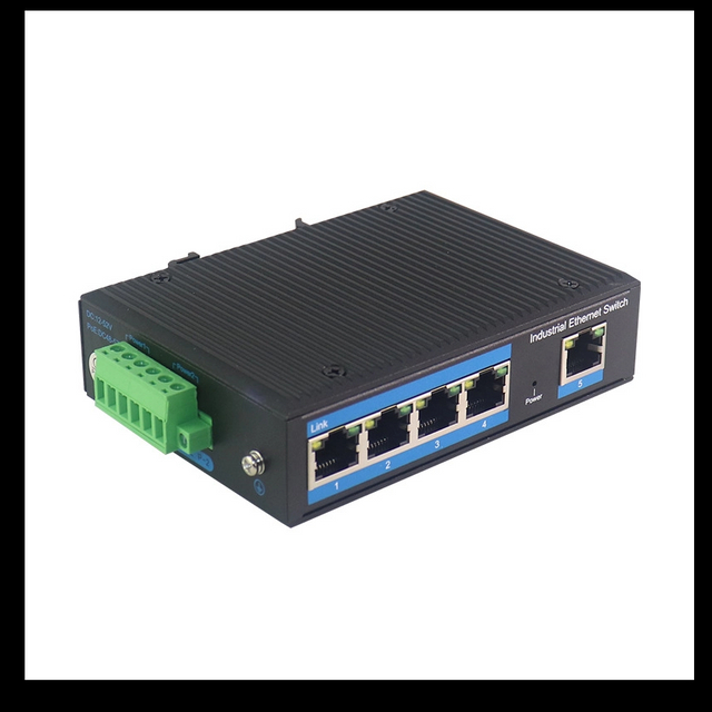 Gigabit 5-port Industrial Network Switch Unmanaged 10/100M/1000M Industrial Fiber Switch