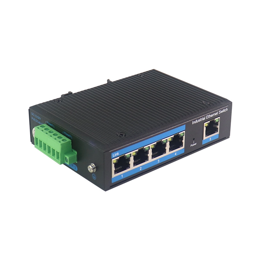 Gigabit 5-port Industrial Network Switch Unmanaged 10/100M/1000M Industrial Fiber Switch
