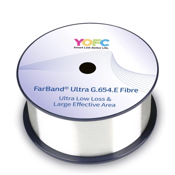 YOFC G.654 FarBand&reg; Ultra Low Loss and Large Effective Area Fibre
