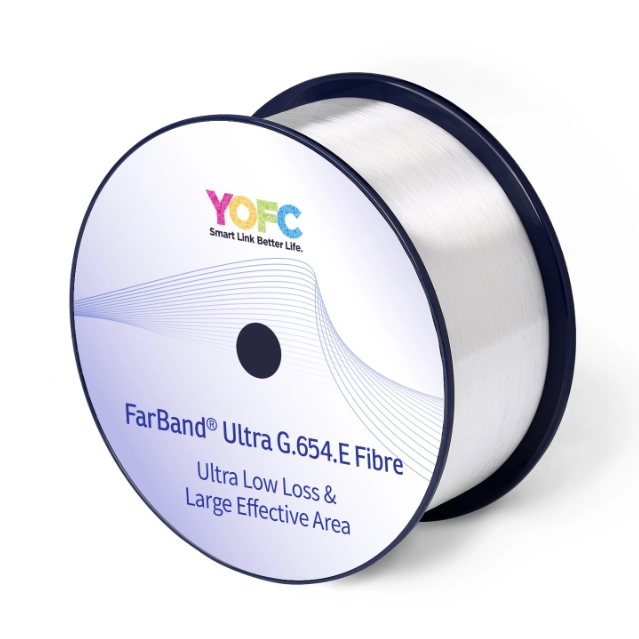 YOFC G.654 FarBand&reg; Ultra Low Loss and Large Effective Area Fibre