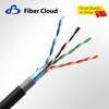 24AWG 4 Twisted Pairs PE&PVC F/UTP 350MHz Solid Copper Cat5e Outdoor Direct Burial Bulk Cable