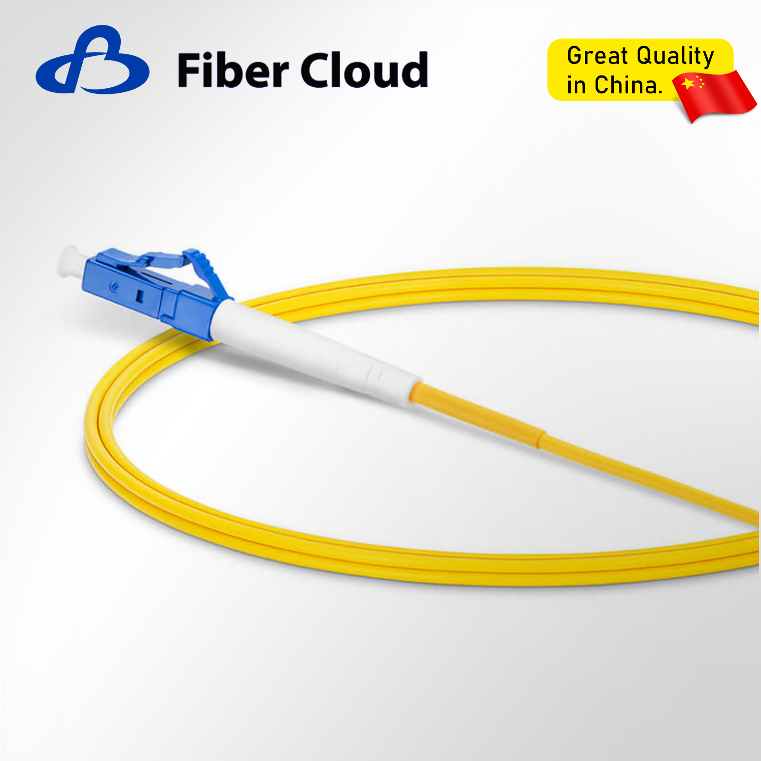 1m FC APC to LC UPC Simplex OS2 Single Mode Ofnr 2.0mm Tight-Buffered FTTH Fiber Patch Cord