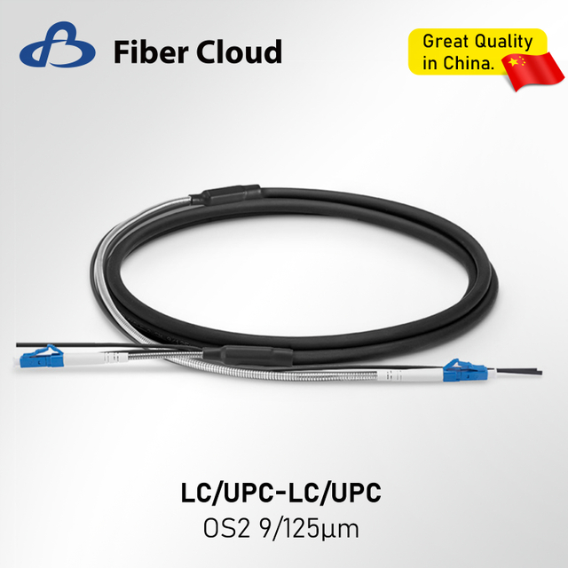 LC/UPC to LC/UPC Simplex OS2 Single Mode 7.0mm LSZH Waterproof Ftta Outdoor Jumper Cable for Base Station Armored Patch Cord