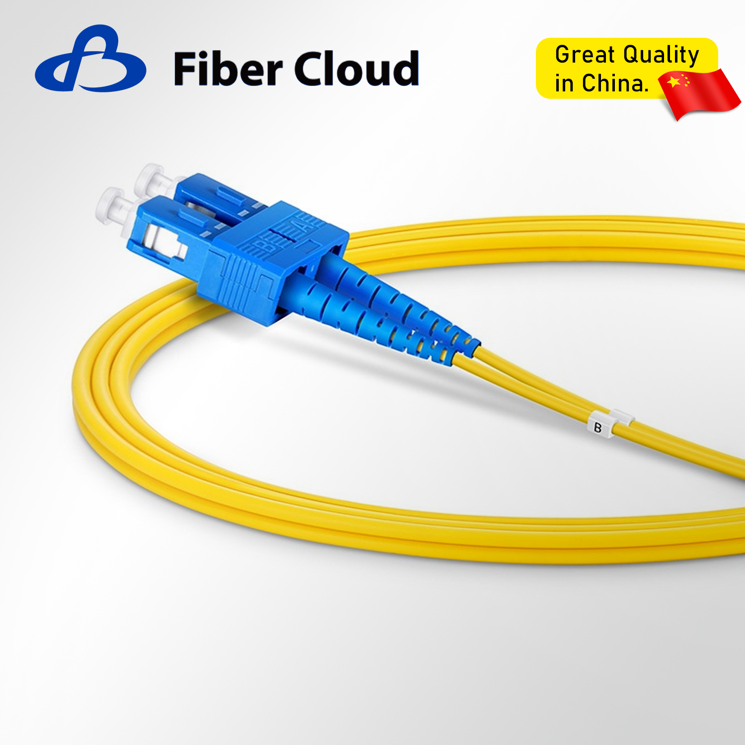 2.0mm LC/UPC to SC/UPC Duplex OS2 Single Mode Ofnr Tight Buffered Fiber Optic Patch Cord