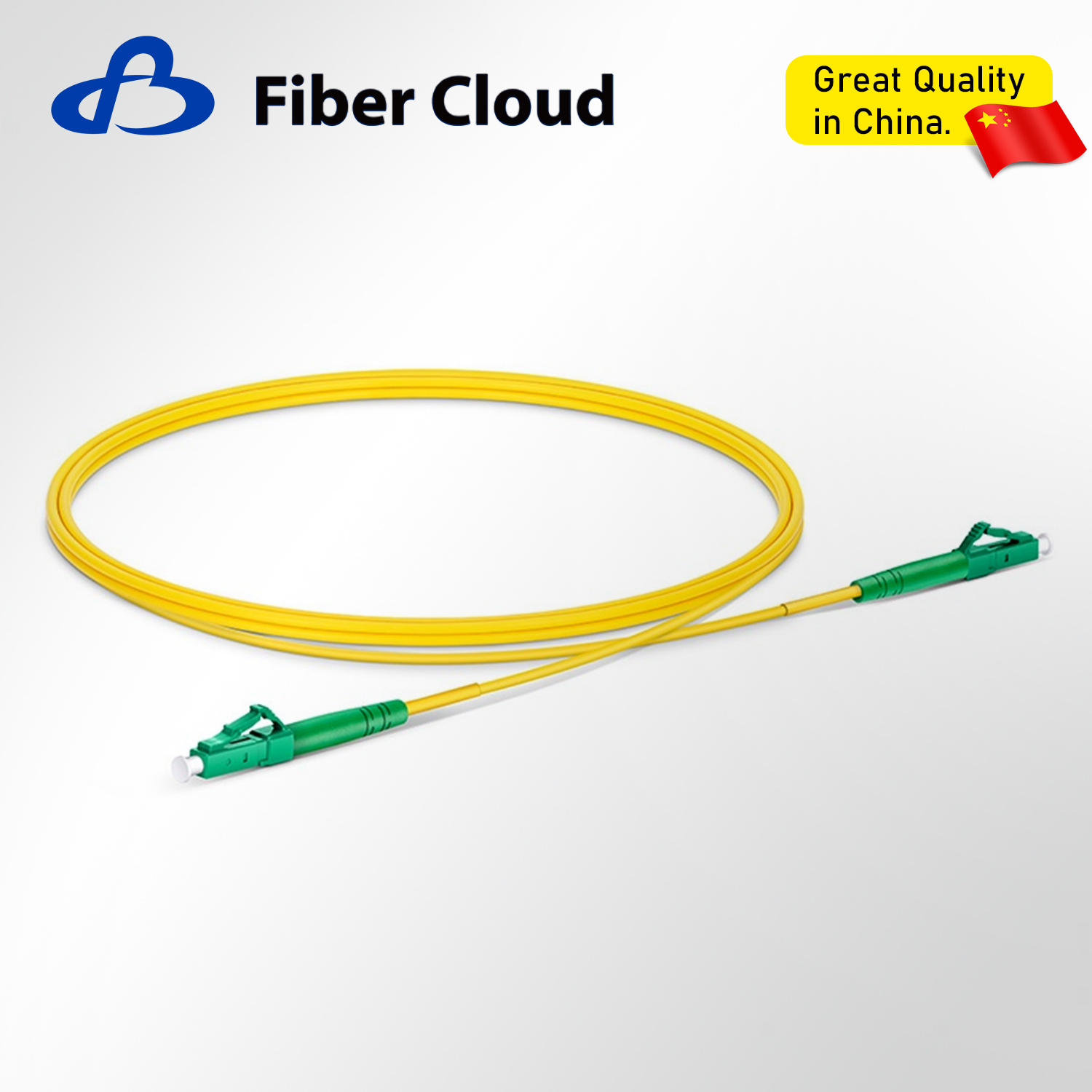 1m LC APC to LC APC Simplex OS2 Single Mode Ofnr 2.0mm Tight Buffered Fiber Optic Patchcord