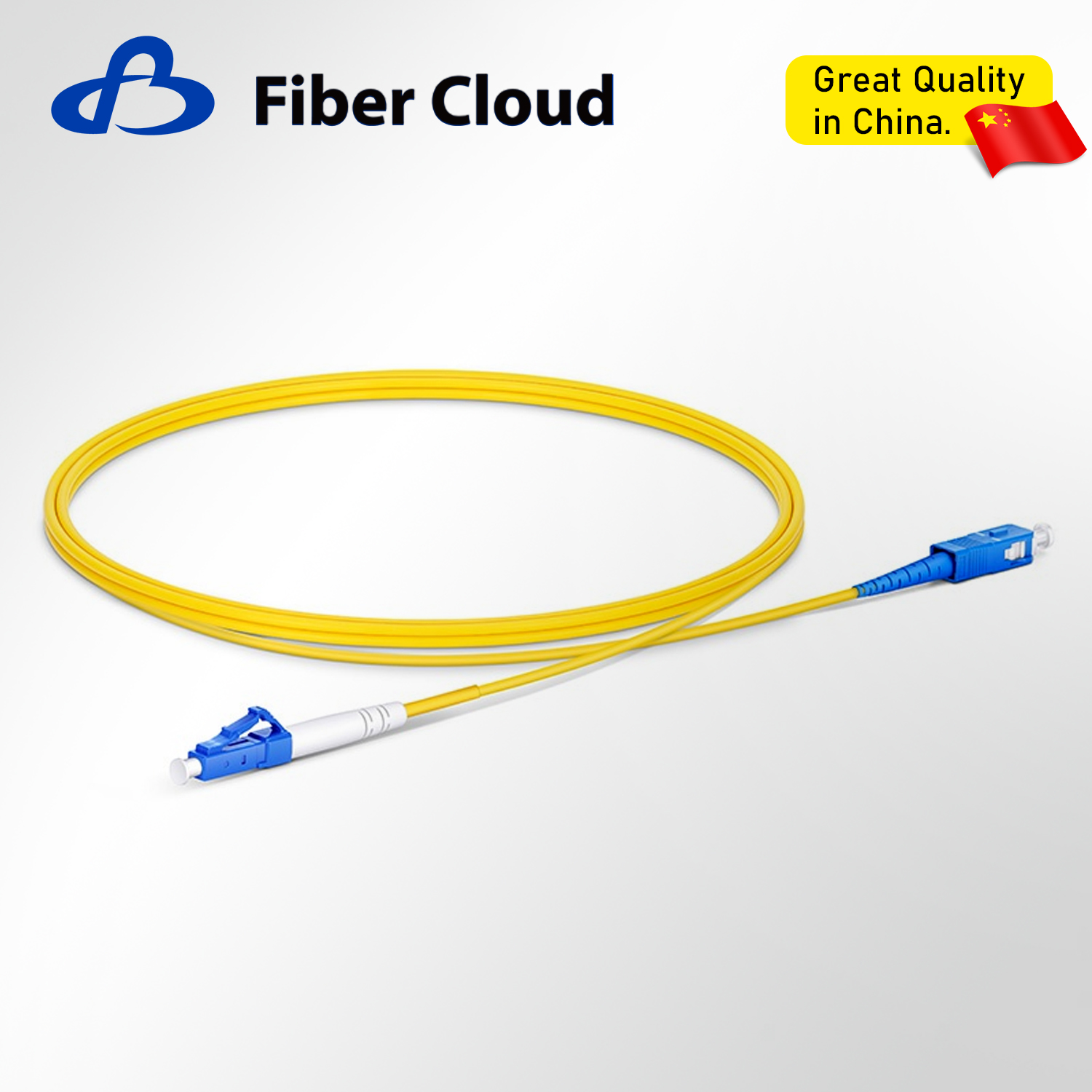 2.0mm 1m Wholesale SC to LC Simplex OS2 Single Mode Upc Jumper FTTH Fiber Optic Patch Cord