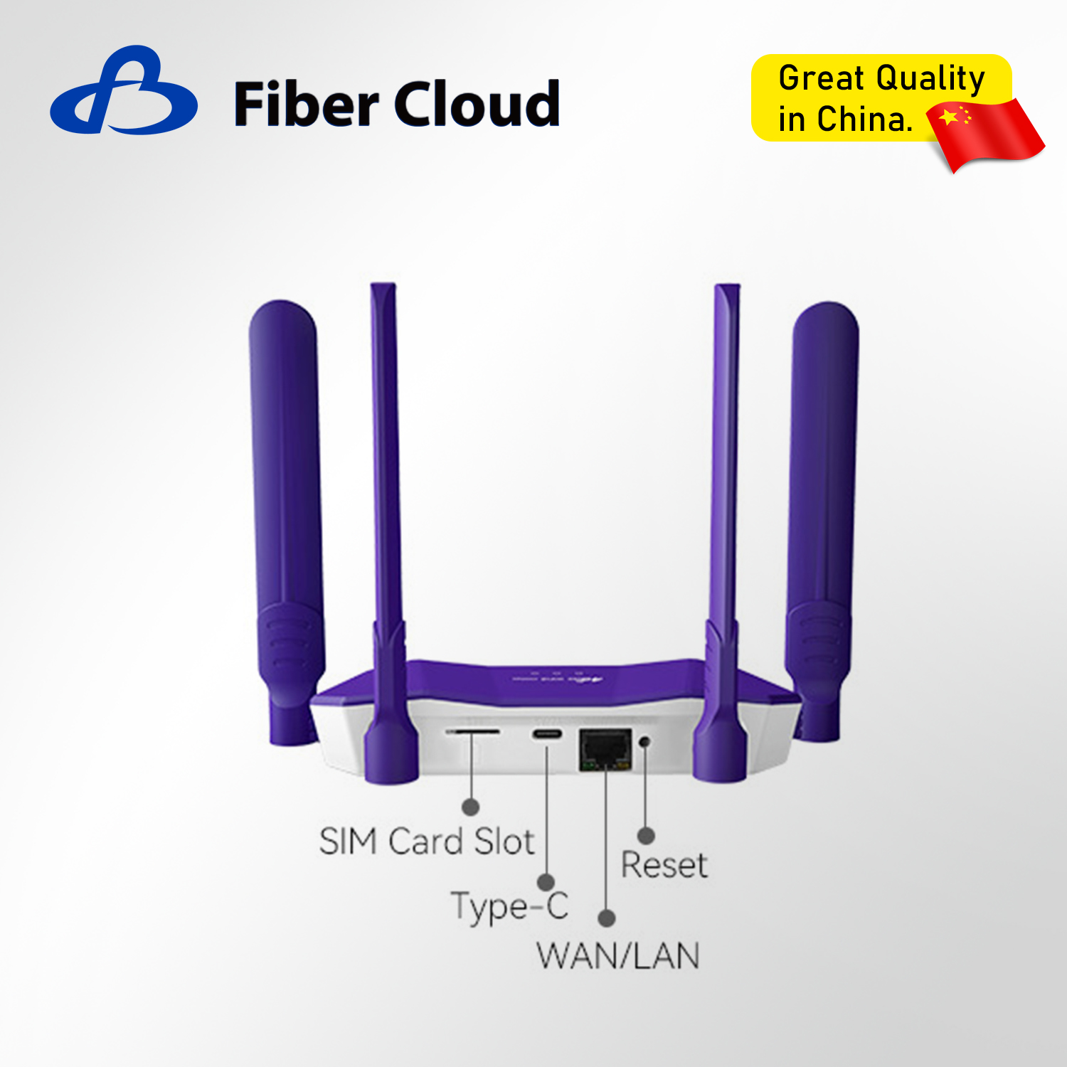 2,4g / 4g LTE Cat4 Antenne externe Type-C Routeur WiFi6 câblé et monobloc avec carte SIM