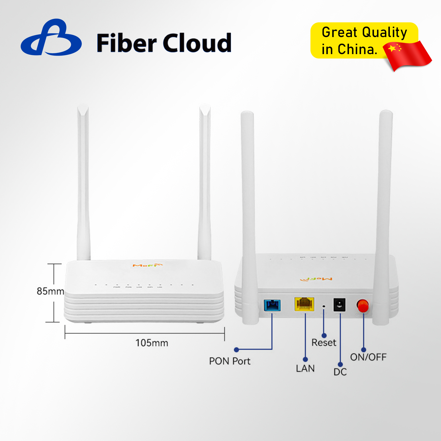 WiFi6 4G 10/1000m 2pots ONU EPON / GPON 300Mbps FTTH Router sans fil