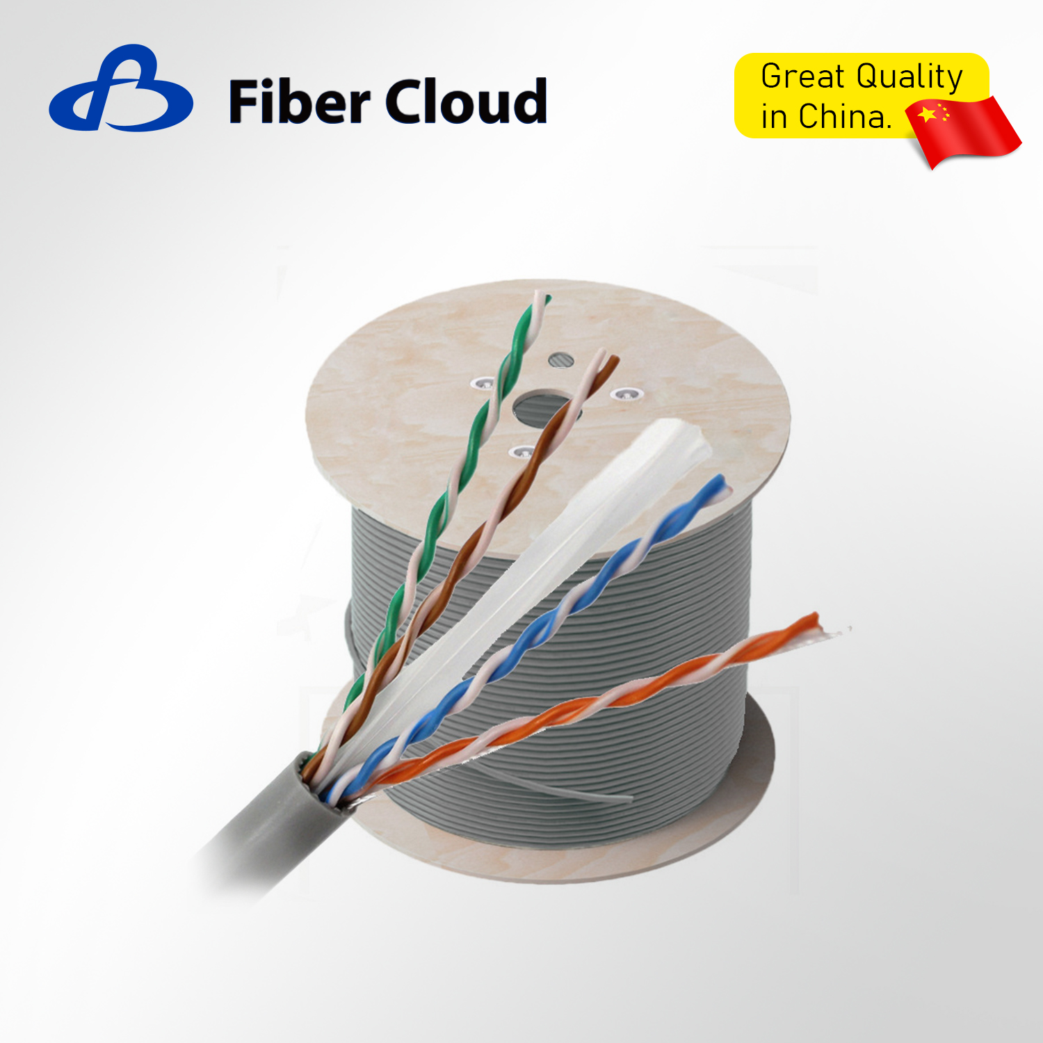 23AWG 4 Twisted Pairs CMR U/UTP 750MHz Solid Copper Cat6a indoor Ethernet Bulk Cable