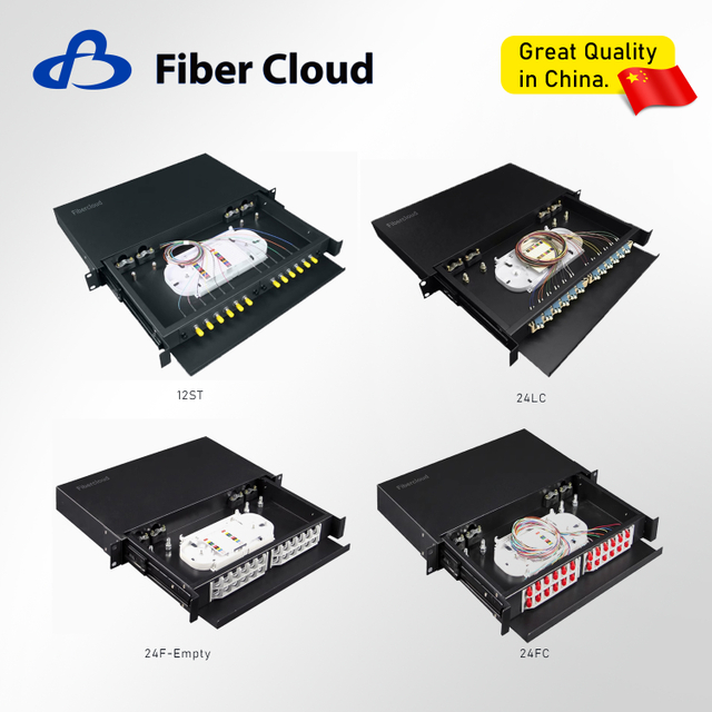 Ptical Fiber 19" Rack-mounted Terminal Distribution Box with Cables And Pigtails