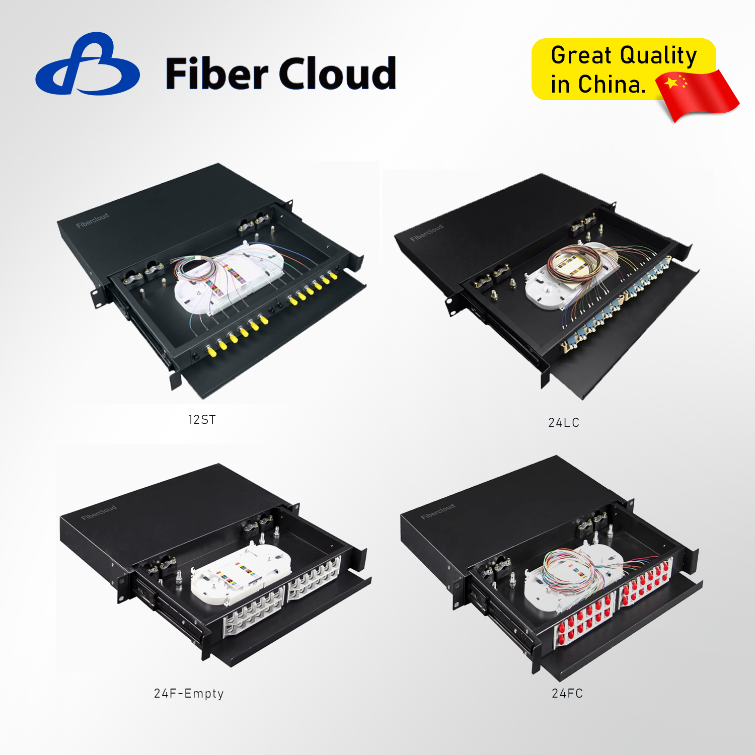 Ptical Fiber 19" Rack-mounted Terminal Distribution Box with Cables And Pigtails
