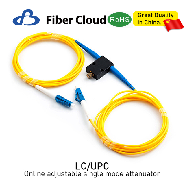  Edit LC/UPC/APC 1-60dB Single Mode 0.9mm 2mm 3mm Optical Cable Connector Online Adjustable Fiber Optic Attenuator