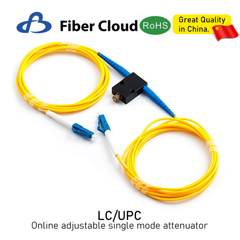  Edit LC/UPC/APC 1-60dB Single Mode 0.9mm 2mm 3mm Optical Cable Connector Online Adjustable Fiber Optic Attenuator