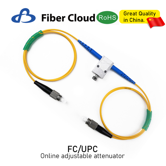 FC/UPC/APC 1-60dB Single Mode 0.9mm 2mm Optical Cable Connector Online Adjustable Fiber Optic Attenuator