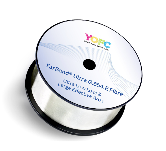 YOFC G.654 FarBand® Ultra Low Loss and Large Effective Area Fibre