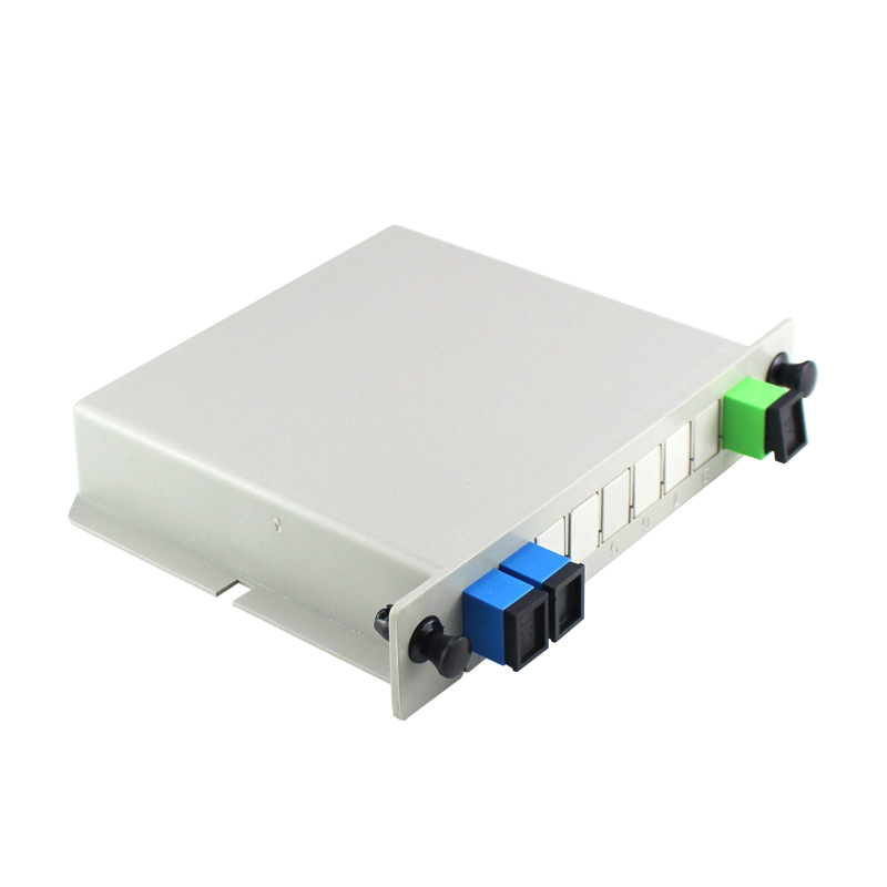 1-to-2 Plug-in PLC Optical Fiber Splitter