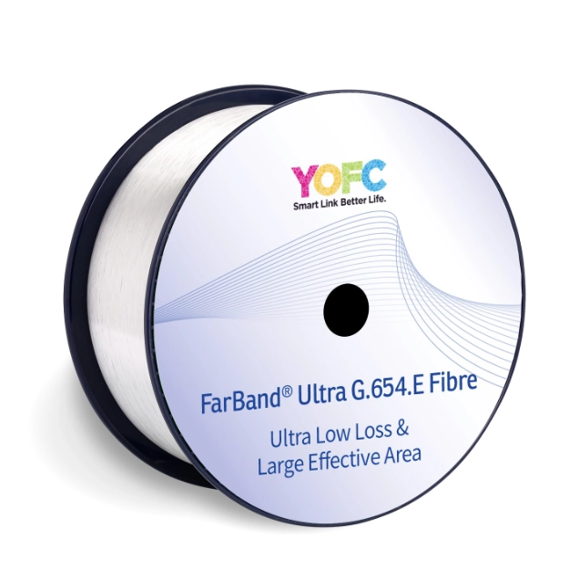 YOFC G.654 FarBand&reg; Ultra Low Loss and Large Effective Area Fibre