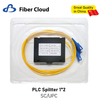 LSZH 2.0mm Sc Upc Box Type Single Mode Simplex Fiber Optic Pigtail 1X2 PLC ABS Fiber Splitter
