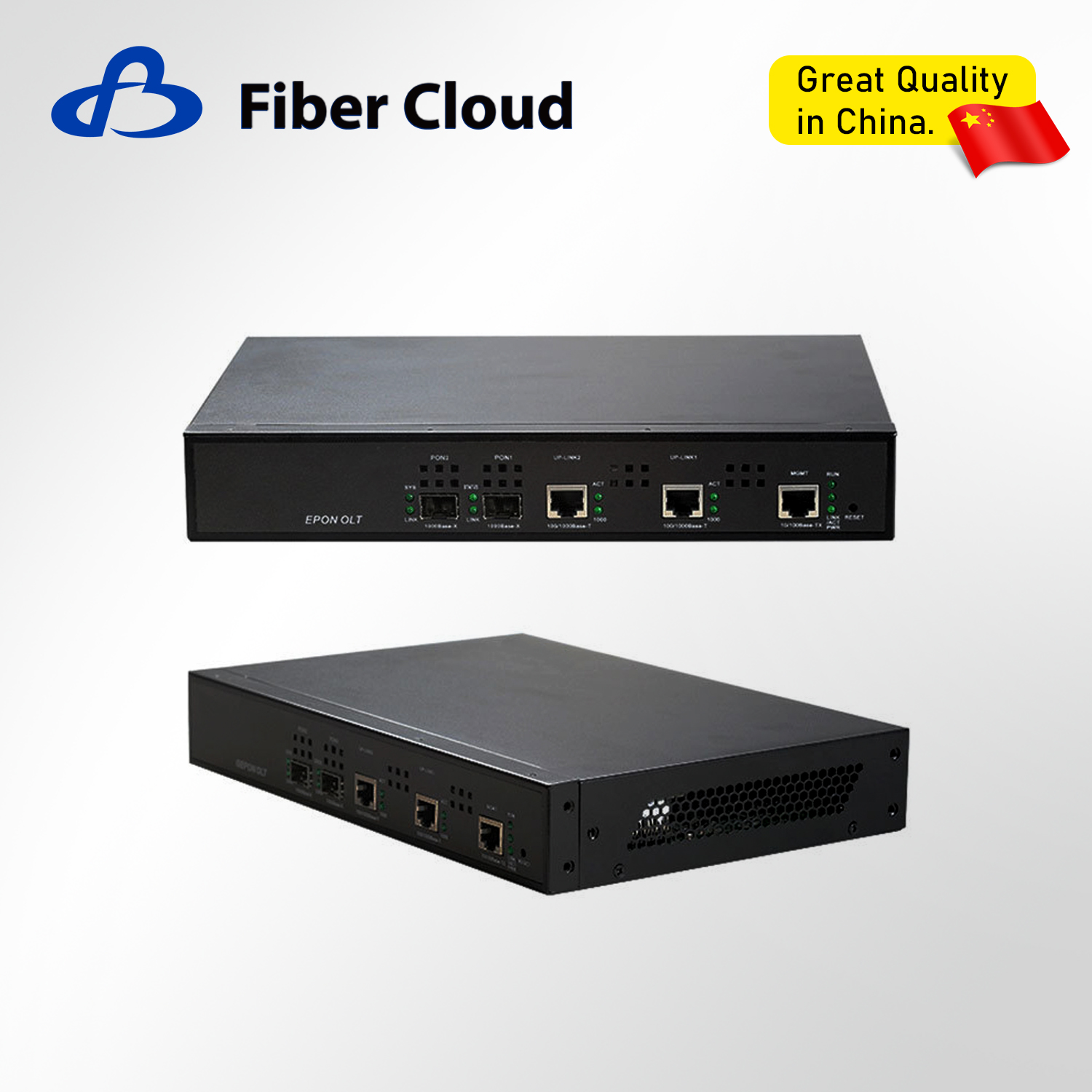 FTTH 2/4 1u Ports Fiber Optic Terminal Equipment Epon Olt with SFP Module