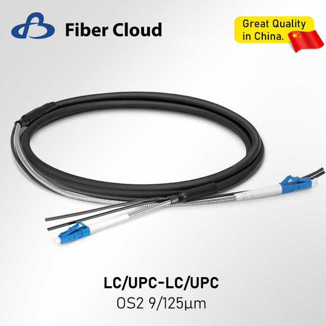 LC/UPC to LC/UPC Simplex OS2 Single Mode 7.0mm LSZH Waterproof Ftta Outdoor Jumper Cable for Base Station Armored Patch Cord