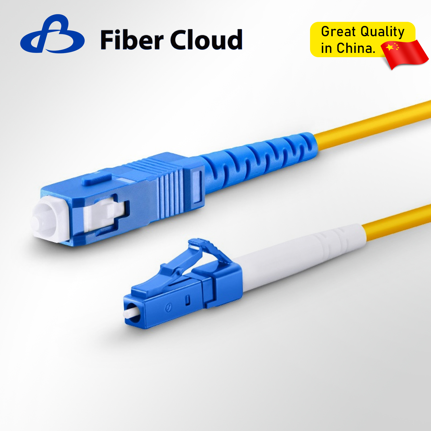 2.0mm 1m Wholesale SC to LC Simplex OS2 Single Mode Upc Jumper FTTH Fiber Optic Patch Cord