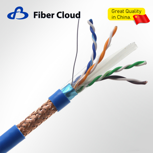 23AWG 4 Twisted Pairs CMR SF/UTP 550MHz Solid Copper Cat6 indoor Ethernet Bulk Cable
