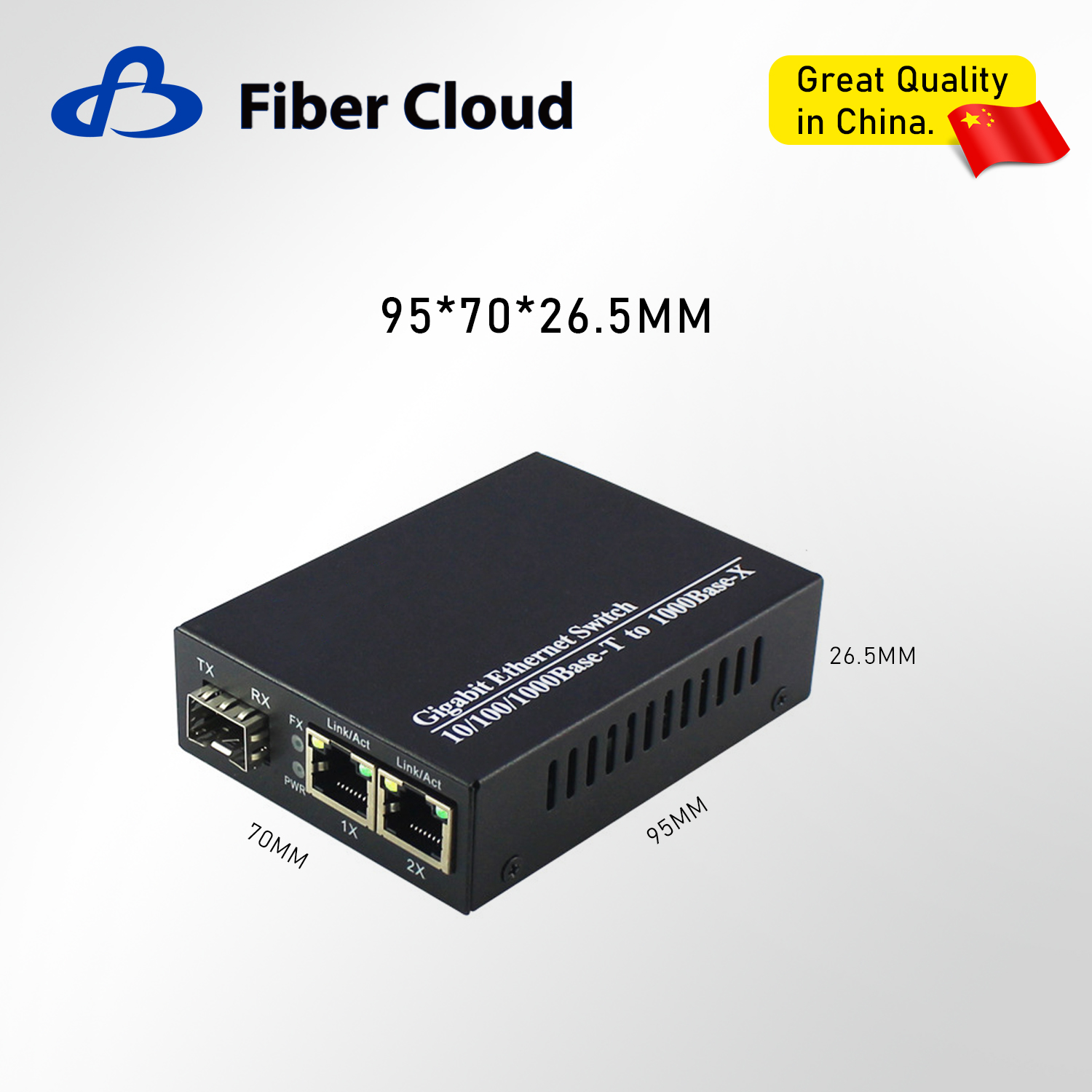 10/100/1000m SFP FTTH Epon Fiber Optic Transceiver Single-Mode Converter