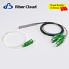 1*4 900um Mini Steel Tube Module Sc/APC Upc Connector Low Loss Single Mode Fiber Optic PLC Splitter