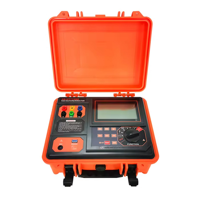 Earth Ground Resistance Tester USB Soil Testing Tool With Double Clamp Design
