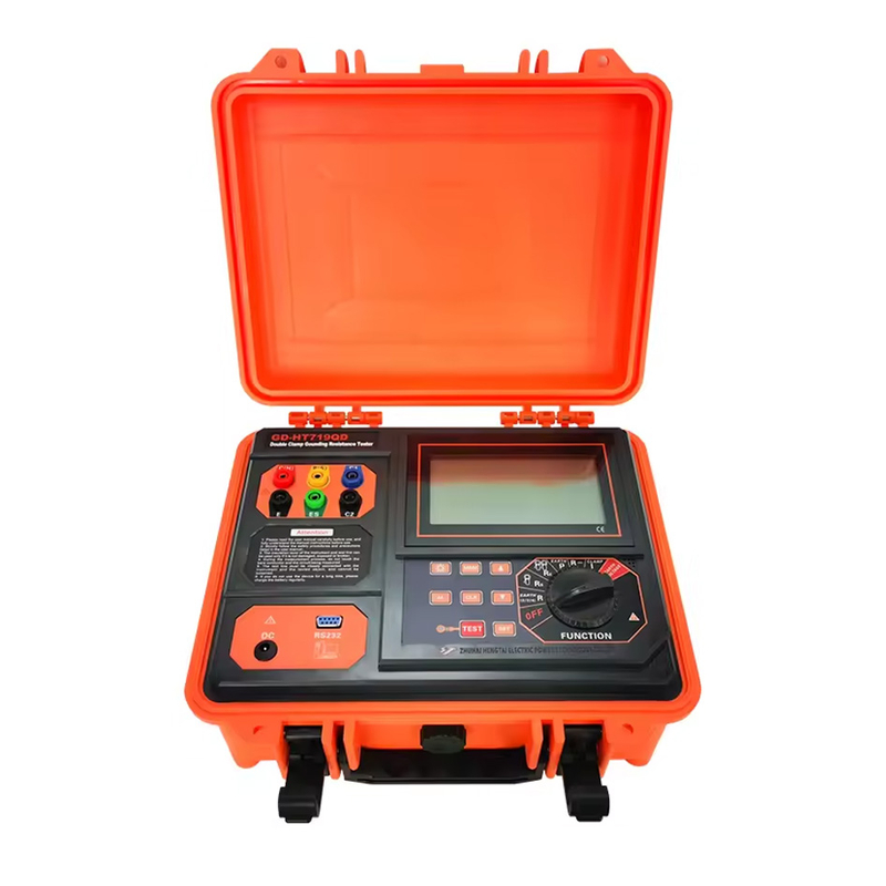 Earth Ground Resistance Tester USB Soil Testing Tool With Double Clamp Design