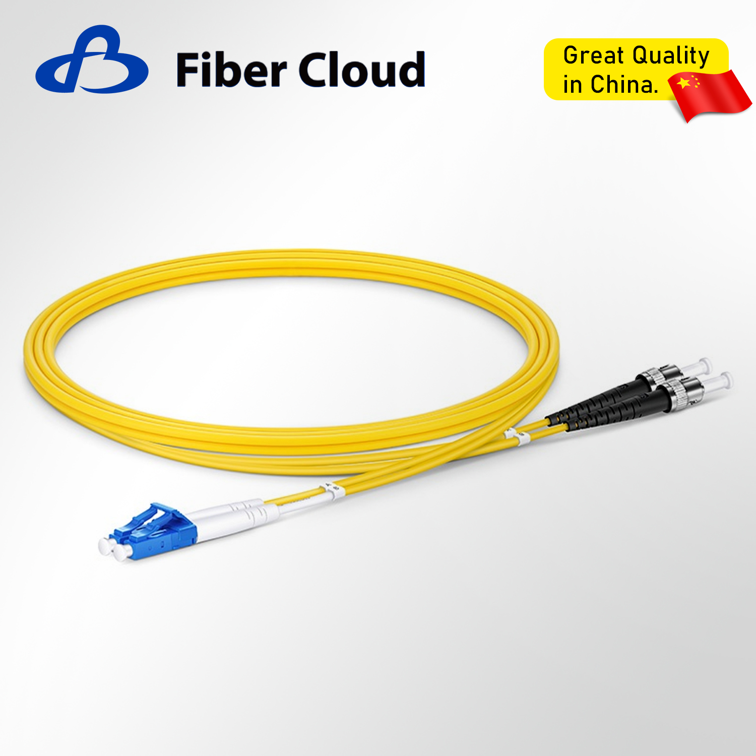 2.0mm LC/UPC to ST/UPC Duplex OS2 Single Mode Riser Ofnr Tight-Buffered Fiber Optic Patchcord