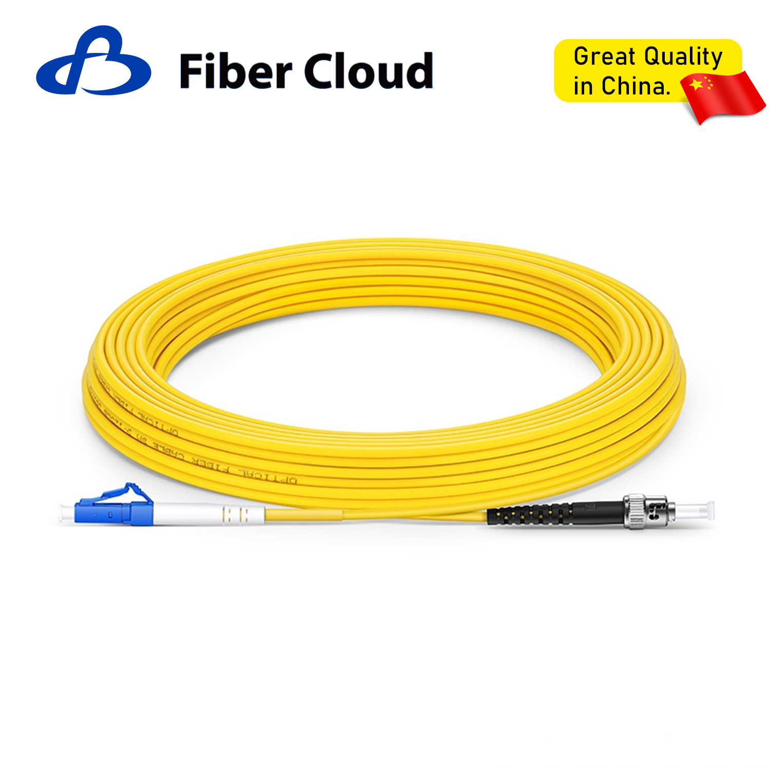2.0mm LC/UPC to ST/UPC Simplex Single Mode Riser Ofnr Tight-Buffered Fiber Optic Patchcord