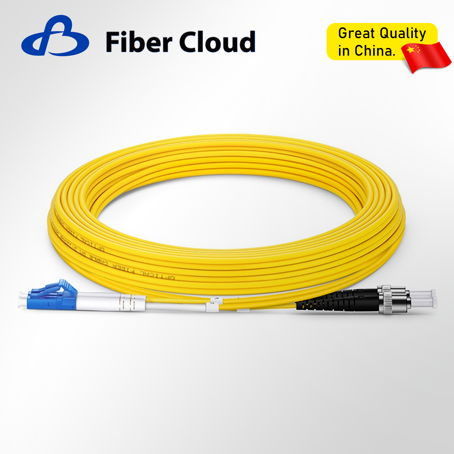 2.0mm LC/UPC to ST/UPC Duplex OS2 Single Mode Riser Ofnr Tight-Buffered Fiber Optic Patchcord