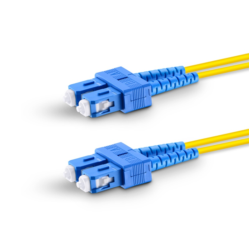 Customized Duplex OS2 Single Mode LC SC FC ST LSH MU MTRJ Upc Fiber Optic Patch Cord Cable