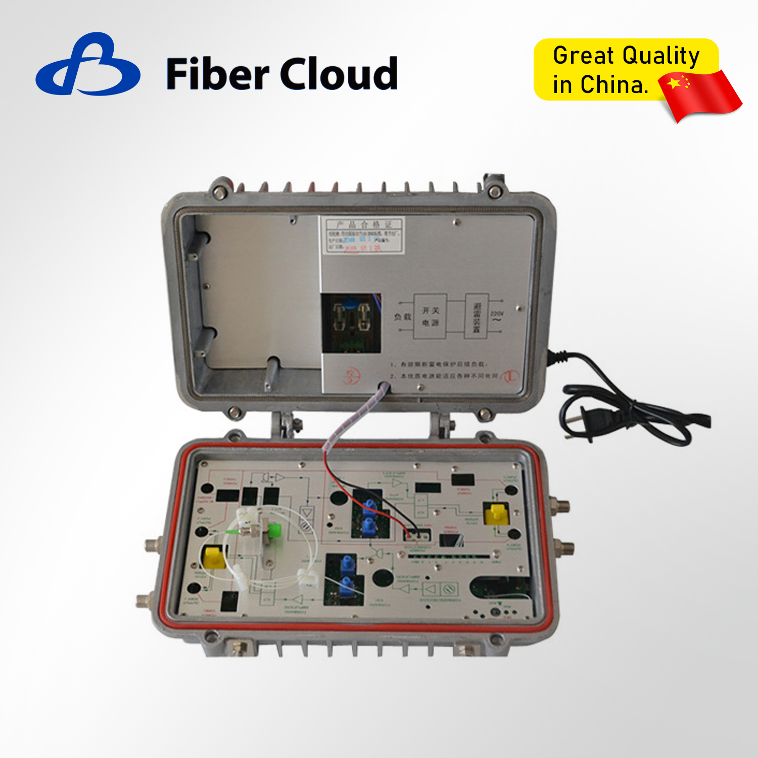 FTTH 220V 2/4-Port CATV Fiber Optical Receiver Outdoor Cable TV Optical Node