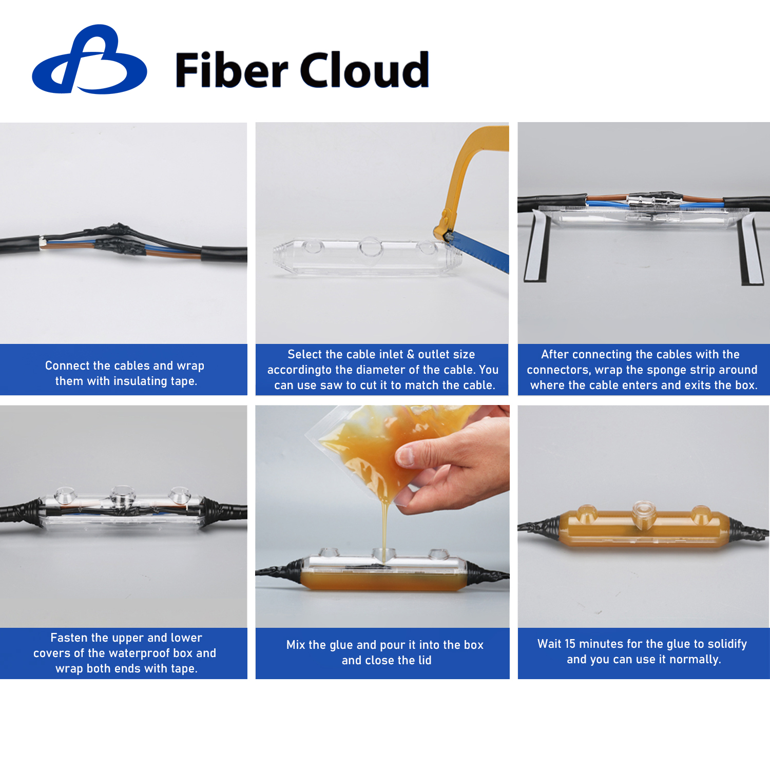 35mm2 400V Highest System Voltage Waterproof Power Cable Splicing Kit