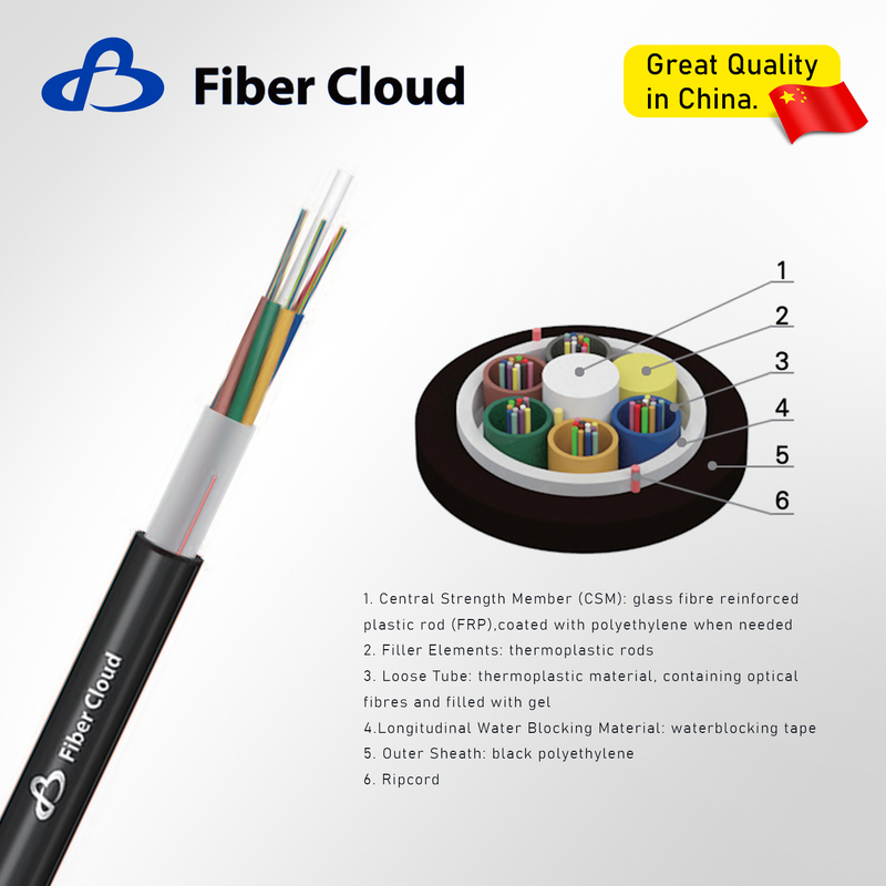 Stranded Loose Tube All dielectricSemi-dry Cable (GYFY) Fiber Optic Cable