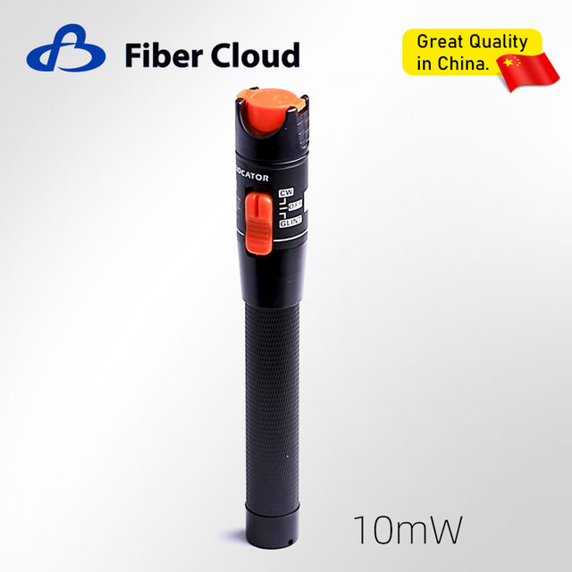 Red Light Detector Pen CATV Telecommunication Underground 10km FC/LC Single Mode 9/125um Fiber Optic Visual Optical Fault Locator