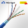23AWG 4 Twisted Pairs CMR F/UTP 550MHz Solid Copper Cat6 indoor Ethernet Bulk Cable