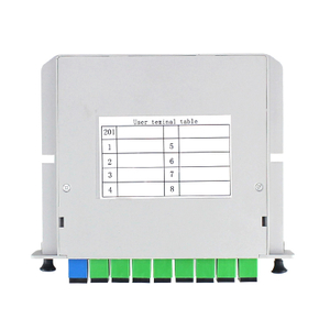 1-to-8 Plug-in PLC Optical Fiber Splitter