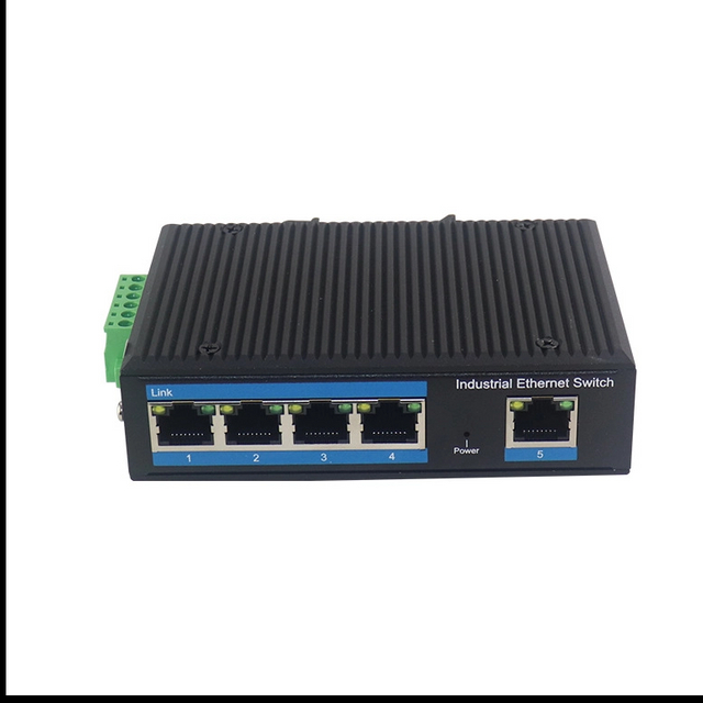 Gigabit 5-port Industrial Network Switch Unmanaged 10/100M/1000M Industrial Fiber Switch