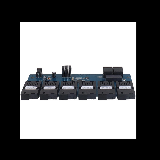 100G 6-light 2-electrical optoelectronic converter 20KM PCBA board fiber transceiver