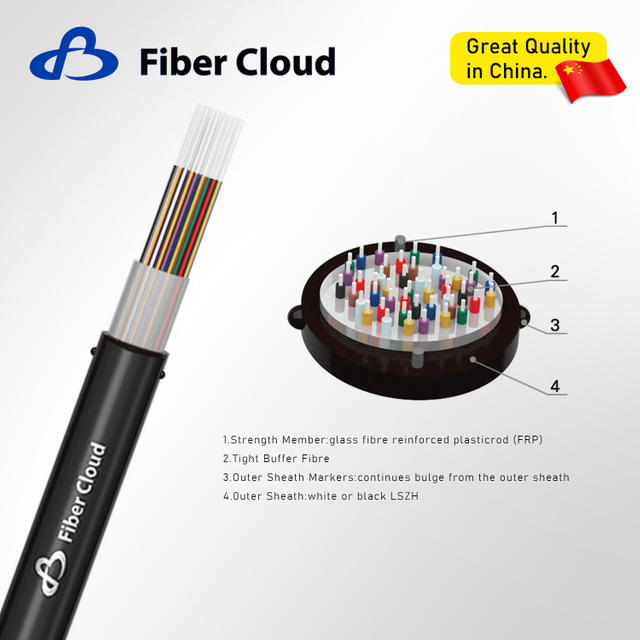 Indoor Breakout Cable For Vertical Wiring(GJPFXJH) Fiber Optic Cable