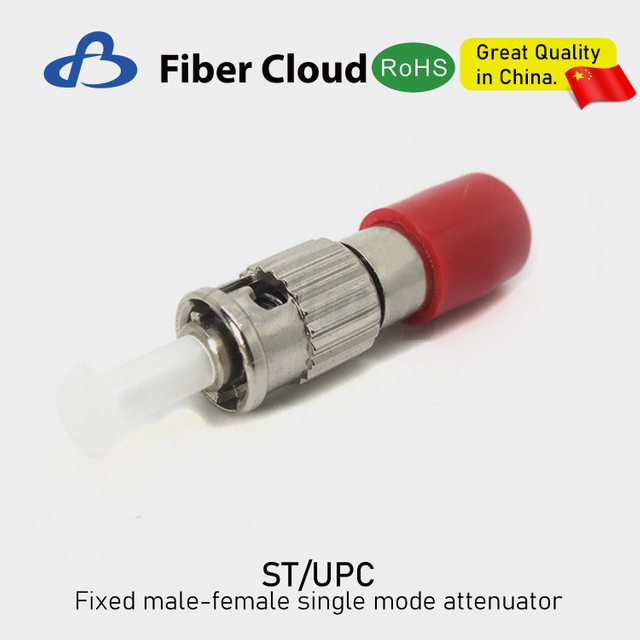 ST/UPC/APC 2-15dB Single Mode Male and Female Optical Connector Terminals Fiber Optic Attenuator