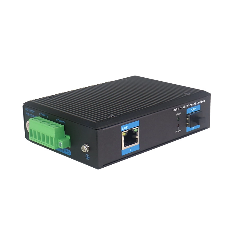 Industrial Gigabit 1 SFP & 1-Port Ethernet Media Converter