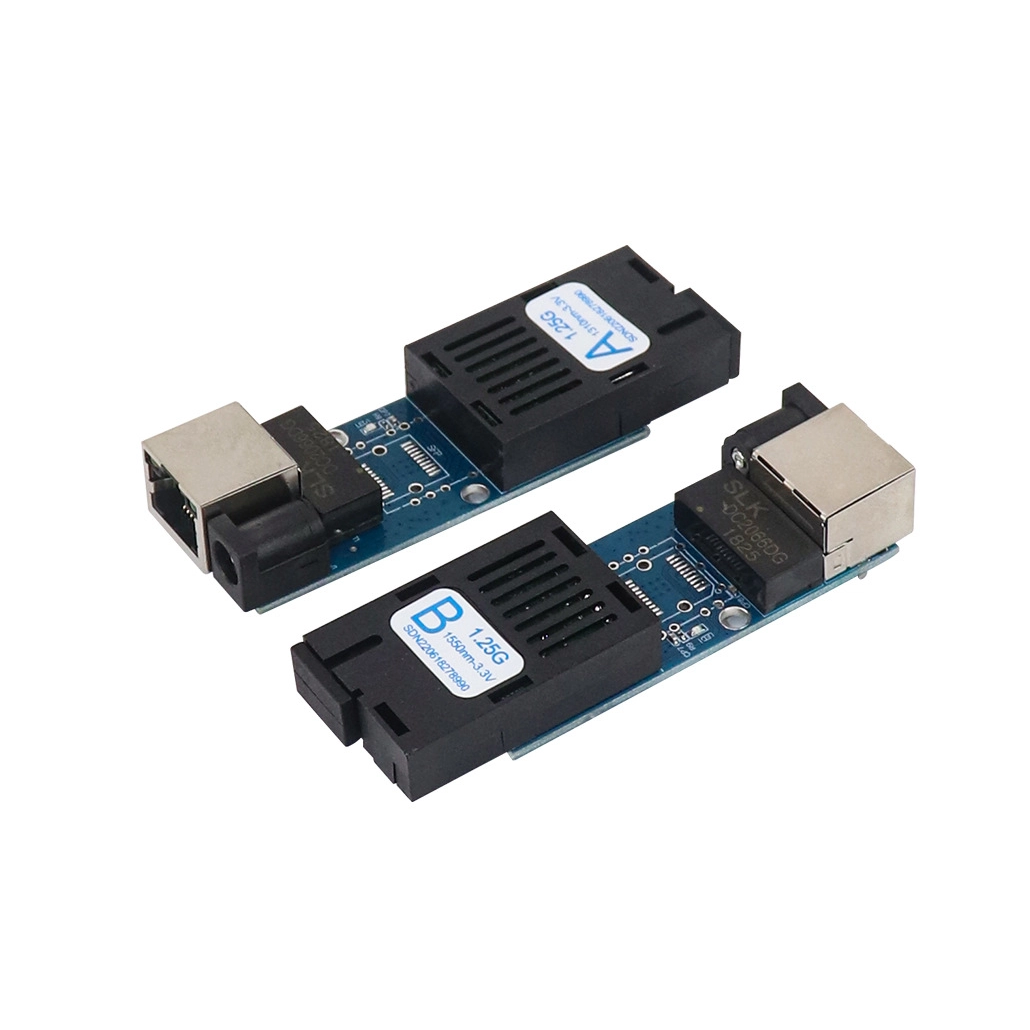 Gigabit 1SFP 1RJ45 PCBA Fiber Media Converter
